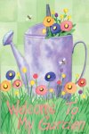 Watering Can with Bees Banner