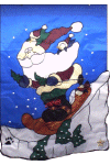 Boyd's Bear Banner - Santa in the Nick of Time