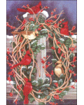 Vine Wreath Cardinals Banner