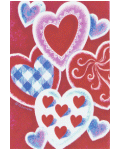 Valentine Hearts Banner