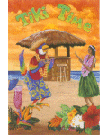 Tiki Time Parrot Banner