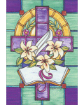 [Stained Glass Cross Banner]