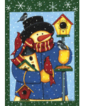 Snowman/Birds Banner