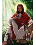 [Jesus with Animals Banner]