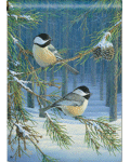 Chickadee Pair Banner