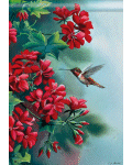Geranium Hummingbird Banner