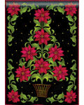 Poinsettia Topiary Banner