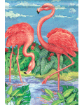 Flamingo Pair Banner