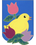 [Chick With Tulips Banner]