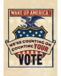 [Wake Up America Vote Political Banner]