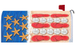 [Patriotic Beach Flip Flops Mailbox Cover]