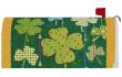 [Floating Shamrocks Mailbox Cover]