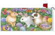 [Bunnies and Eggs Mailbox Cover]