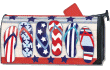 [Patriotic Flip Flops Mailbox Cover]