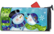 [Snow Couple Mailbox Cover]