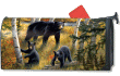 [Black Bear Family Mailbox Cover]