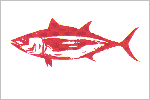 Albacore fisherman's catch flag