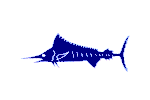 Marlin fisherman's catch flag