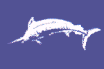 White Marlin fisherman's catch flag
