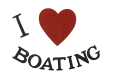 I Love Boating flag