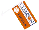 [Clemson University Car Flag]