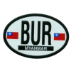 [Myanmar Oval Reflective Decal]