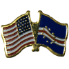 [U.S. & Cape Verde Flag Pin]