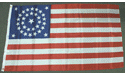 [U.S. 34 Star Round Pattern Lt Poly Flag]