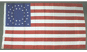 [U.S. 35 Star Round Pattern Lt Poly Flag]