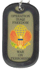 [O.I.F. War on Terrorism Dog Tag]