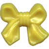 Yellow Bow Plastic Pins
