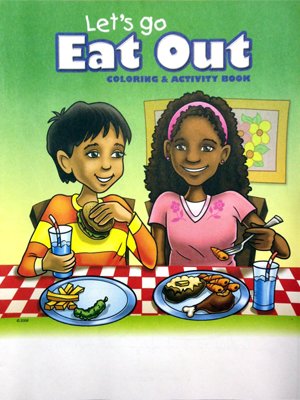 Let's Go Eat Out(CB577) Educational Coloring Books - CRW Flags Store in