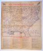 [Civil War Battlefield Map Parchment Document]