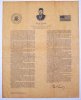 [John F. Kennedy's Inaugural Address Parchment Document]