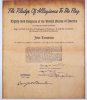 [Pledge of Allegiance Parchment Document]