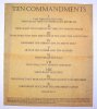 [Ten Commandments Parchment Document]