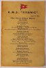 [Titanic Menu Parchment Document]