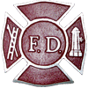 [Fire Department Memorial Grave Marker / Flag Holder]
