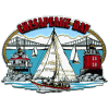 [Chesapeake Bay Oval Motif Magnet]