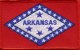 Arkansas flag patch