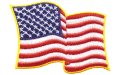 Wavy U.S. Flag Patch