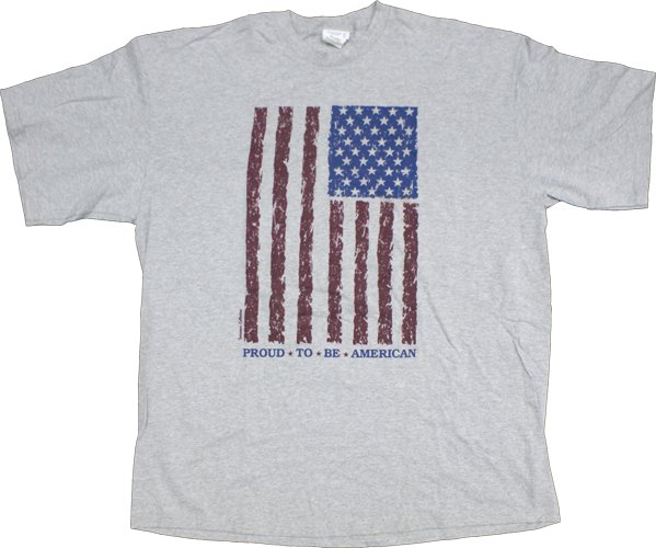 american flag shirt. Proud To Be American (Flag)