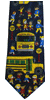 School Buses and Children Tie
