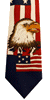 USA Vertical Eagle Neck Tie