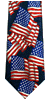 U.S.A. Wavy Large Flags Tie