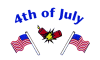 Fourth of July flag
