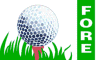Golf - Fore flag