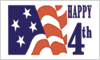 Happy Fourth flag