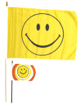 Smiley Face Stick flags