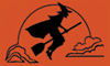 Witch/Orange Background flag